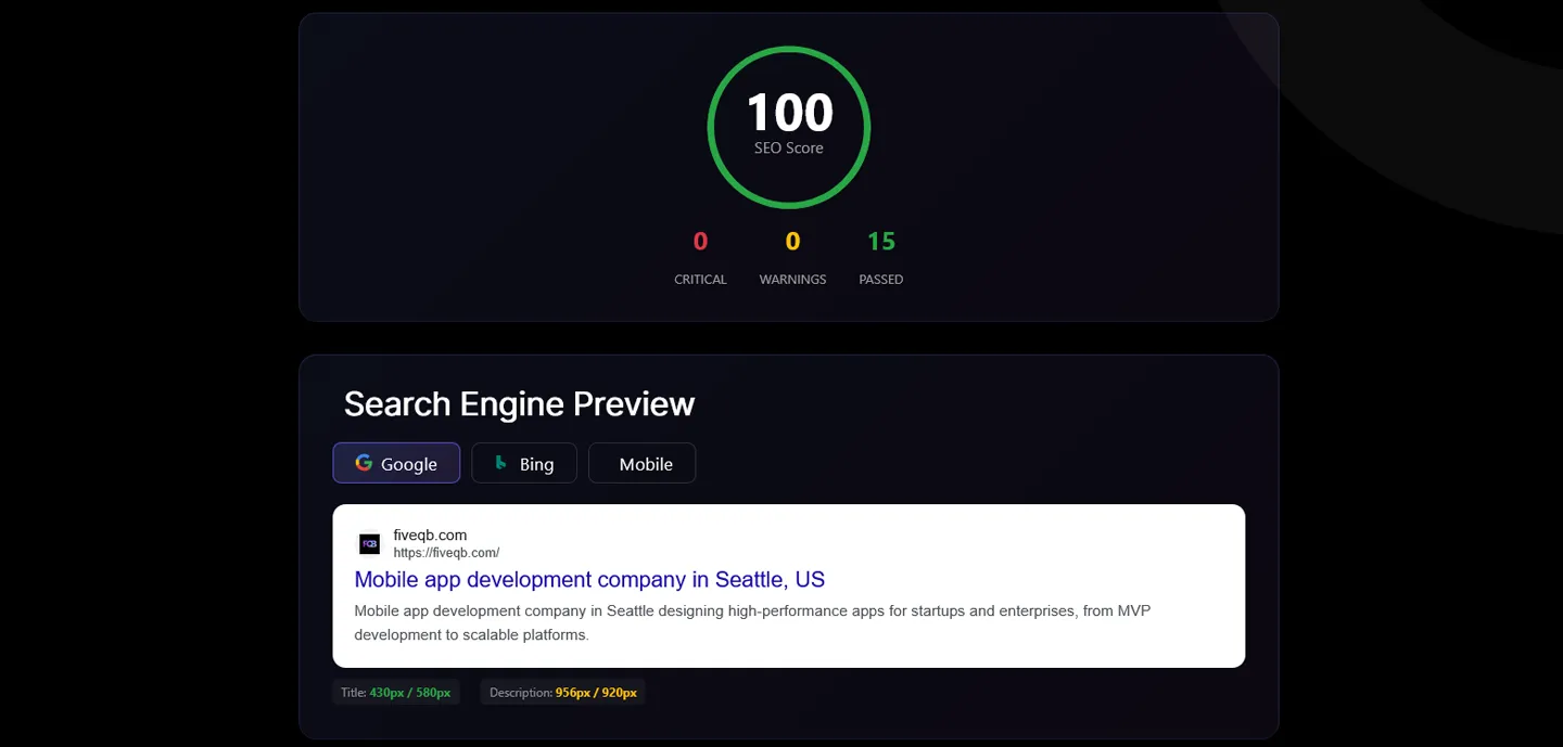 SEO Checker